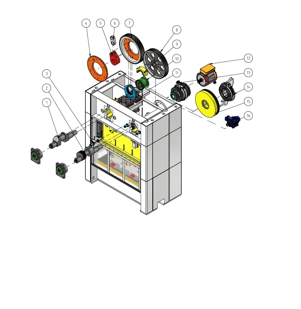 Exploded view of a DS4000 reference build